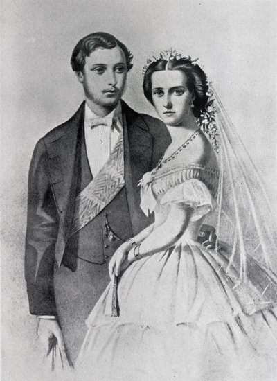 King Edward and Queen Alexandra at the time of their marriage by English School